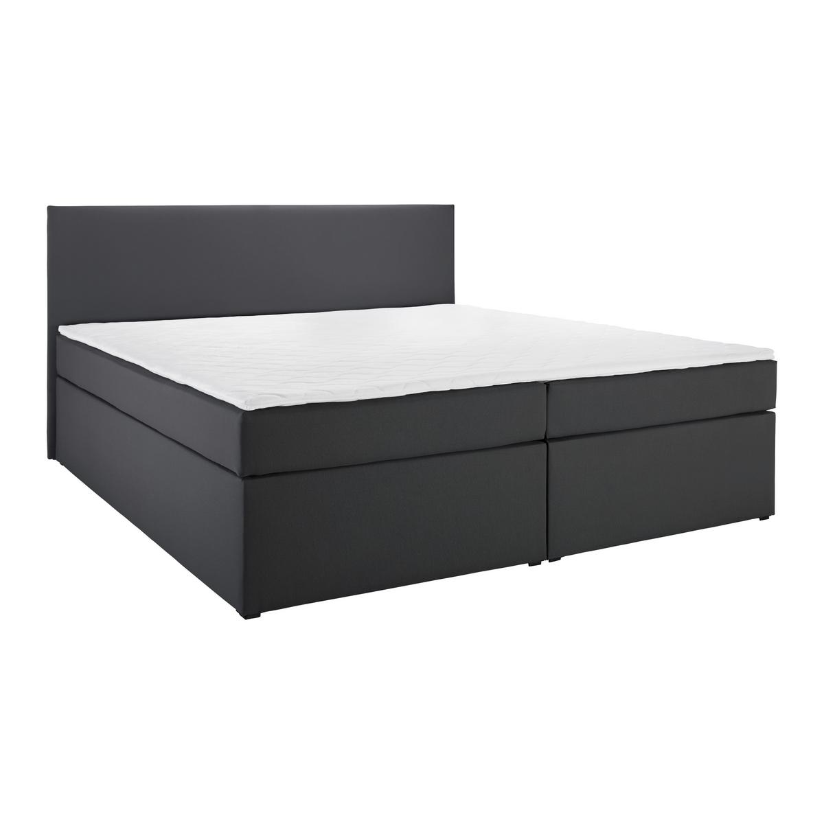 Boxspringová posteľ LUCY 180x200, tmavosivá - tmavosivá, Modern, drevo/kompozitné drevo (180/200cm) - Bessagi Home