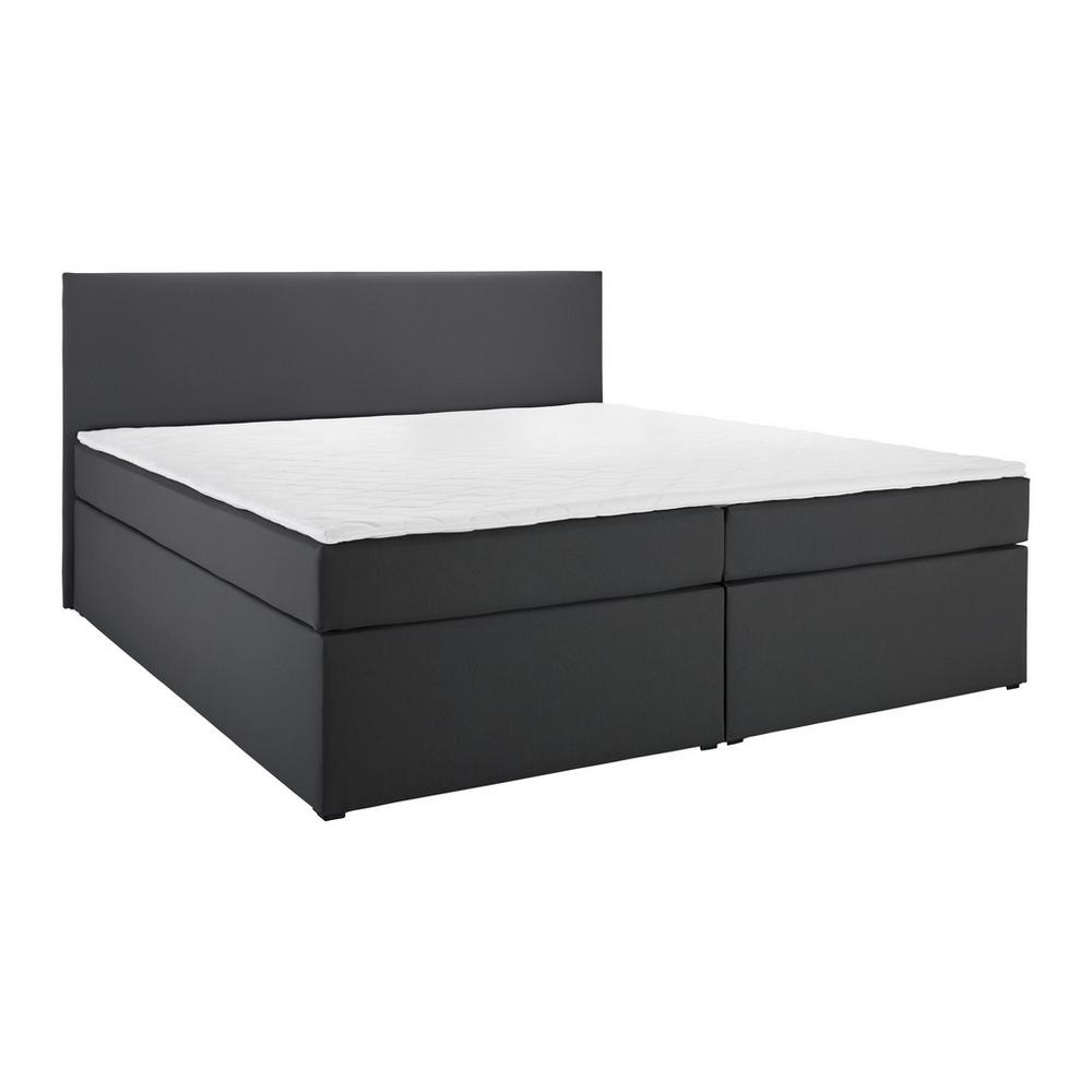 Boxspringová postel LUCY 180x200, tmavě šedá