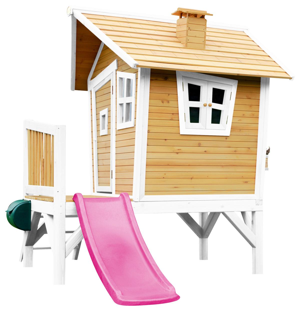 Spielhaus A030.045.41 - Lila/Braun, KONVENTIONELL, Holz/Kunststoff (264/203/177cm) - Ambia Garden