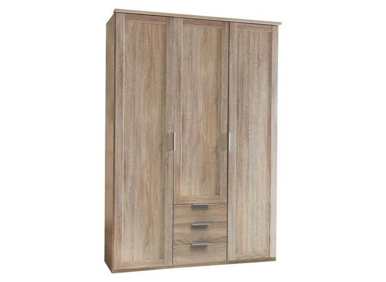 Drehtürenschrank mit Schubladen 135cm Nadja, Eiche Dekor - Eichefarben, KONVENTIONELL, Holzwerkstoff (135/210/58cm) - Cantus Drehtürenschrank mit Schubladen 135cm Nadja, Eiche Dekor - Eichefarben, KONVENTIONELL, Holzwerkstoff (135/210/58cm) - Cantus