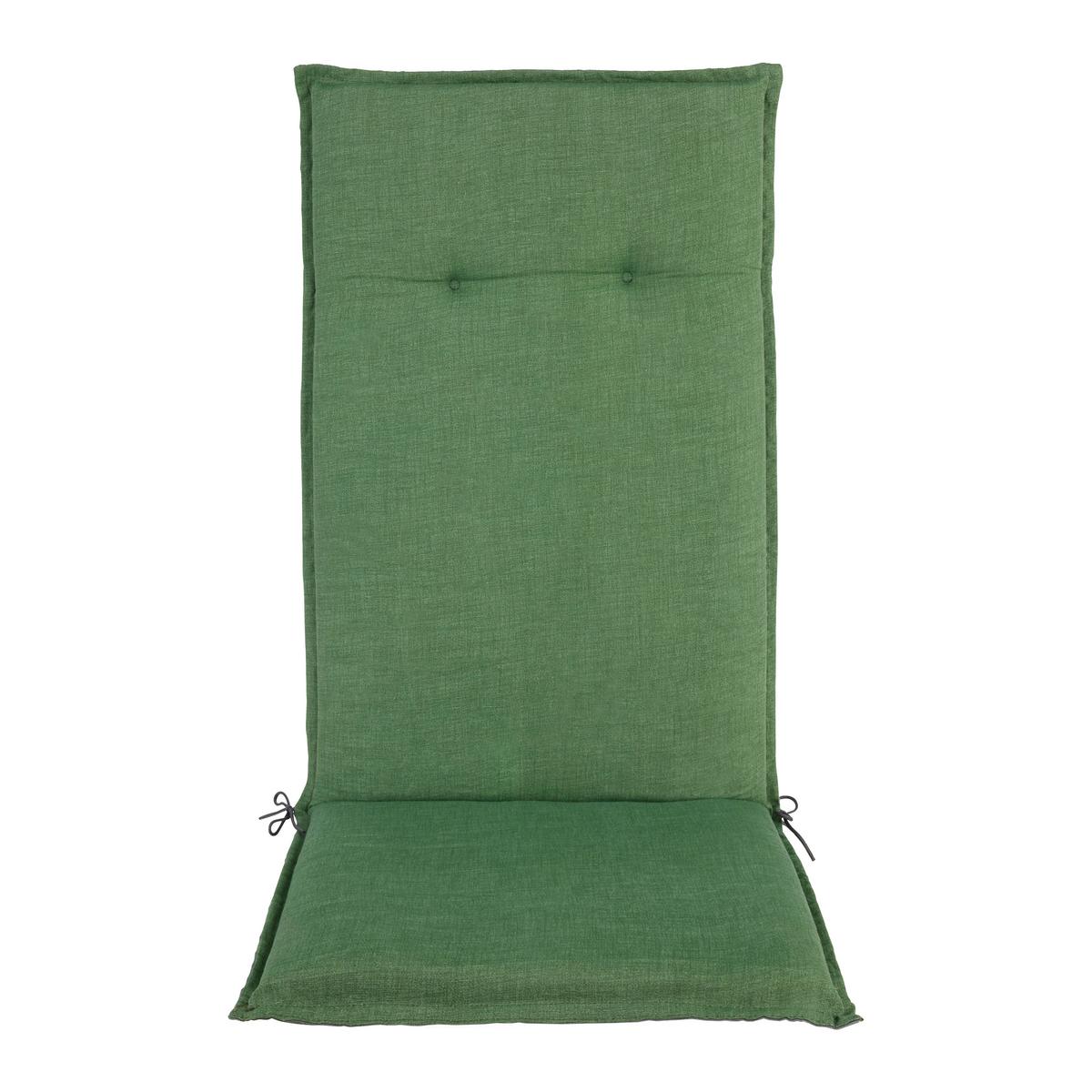PODLOŽKA NA ŽIDLI GENF 2 - lesní zelená, Basics, textil (120/48/5cm) - Mömax