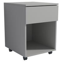 Rollcontainer Dalosa Grau B: 39 cm - Schwarz/Grau, Design, Holzwerkstoff/Kunststoff (39/55/45cm) - MID.YOU