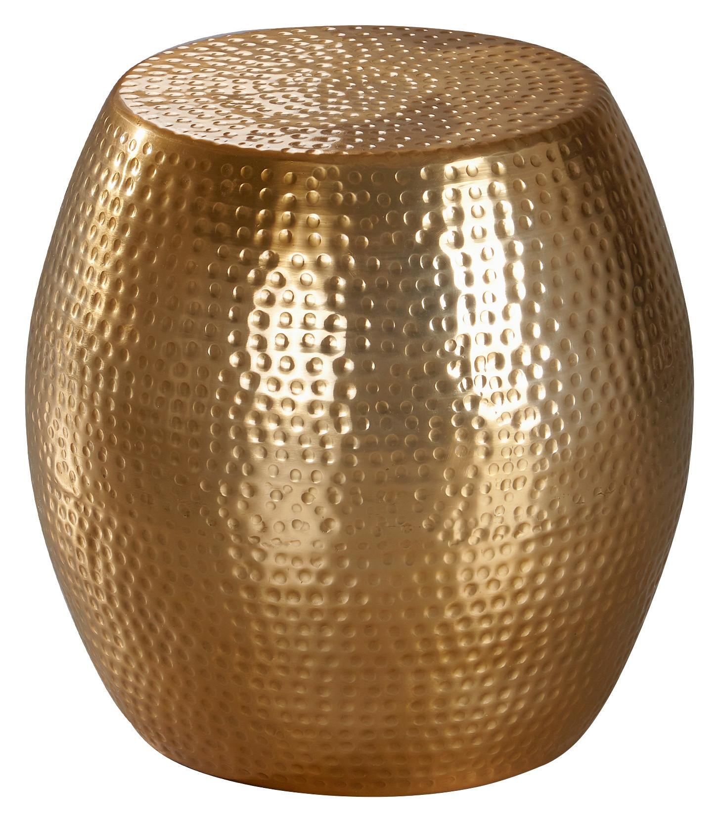 Beistelltisch Orientalisch Rund Pedro, Goldfarben - Goldfarben, LIFESTYLE, Metall (42/42/42cm) - MID.YOU