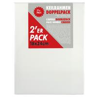 Malířské plátno LEONARDO 2ks, 18x24 cm - bílá, Basics, karton/textil (18/24cm) - Premium Living