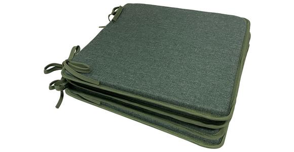 Sitzkissen Xenia - 4er Pack - Salbeigrün, MODERN, Textil (36/36/2cm) - Luca Bessoni
