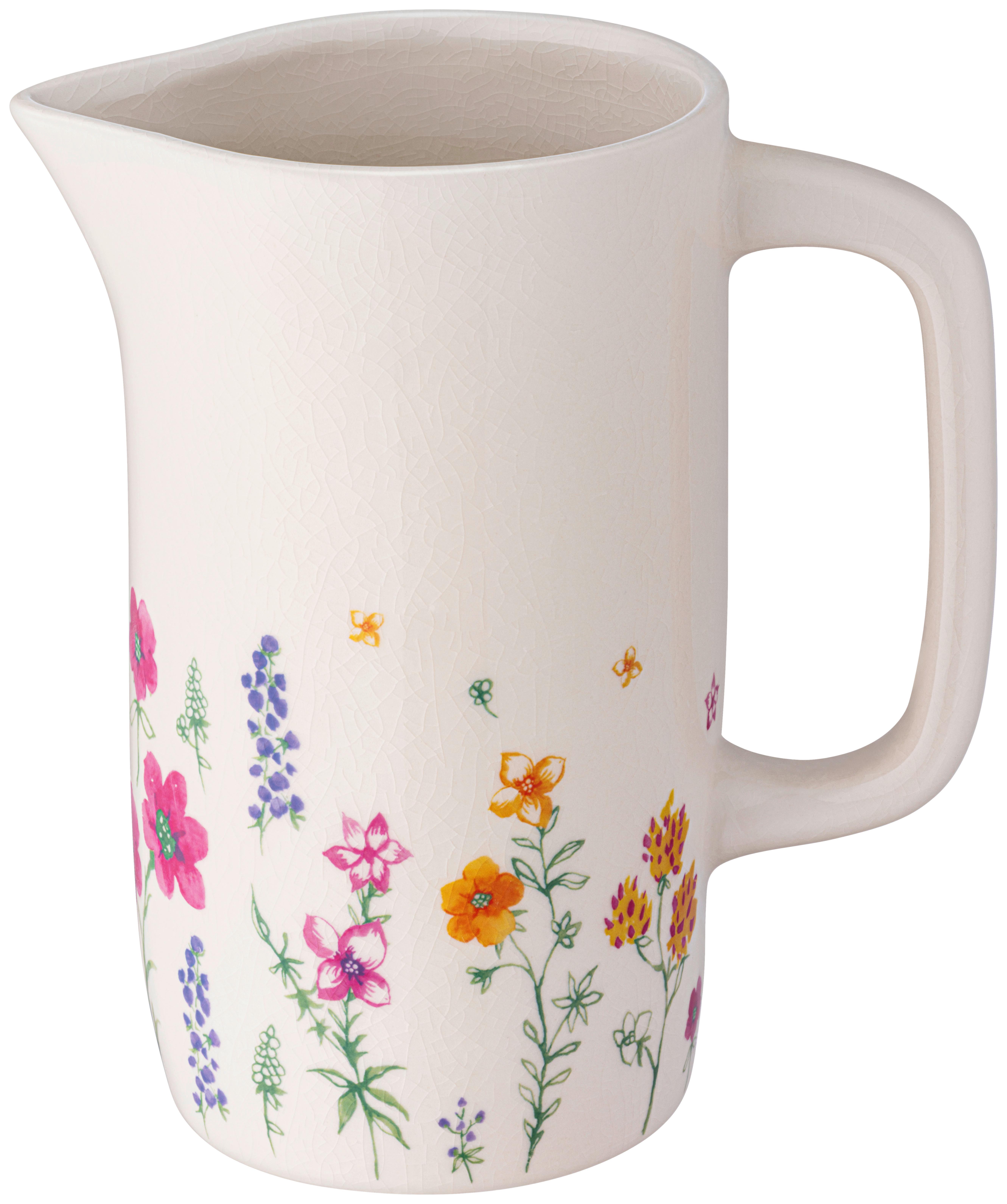 Dekokrug Linessa - Multicolor, KONVENTIONELL, Keramik (17,5/10,5/19,5cm) - Luca Bessoni