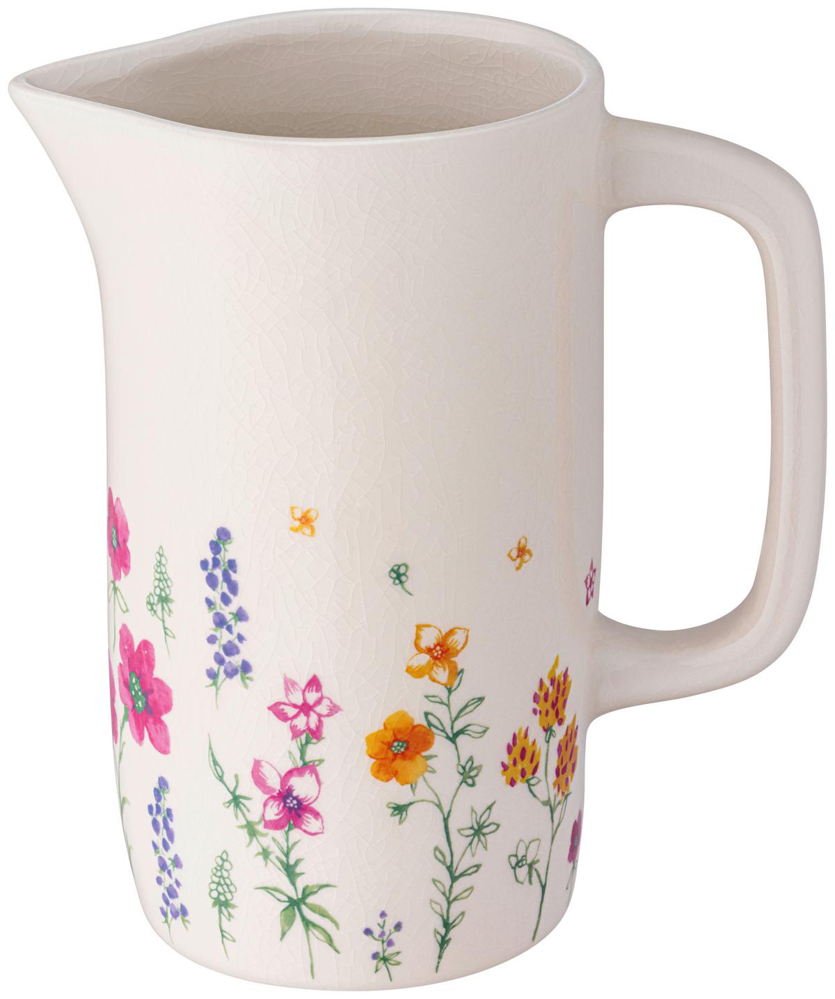 Dekokrug Linessa - Multicolor, KONVENTIONELL, Keramik (17,5/10,5/19,5cm) - Luca Bessoni