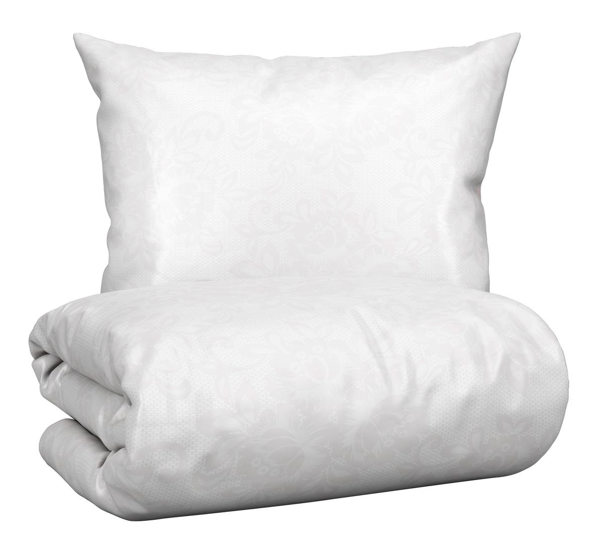 Povlečení Senta, 70/90 140/200cm - bílá, Romantický / Rustikální, textil (140/200cm) - Modern Living