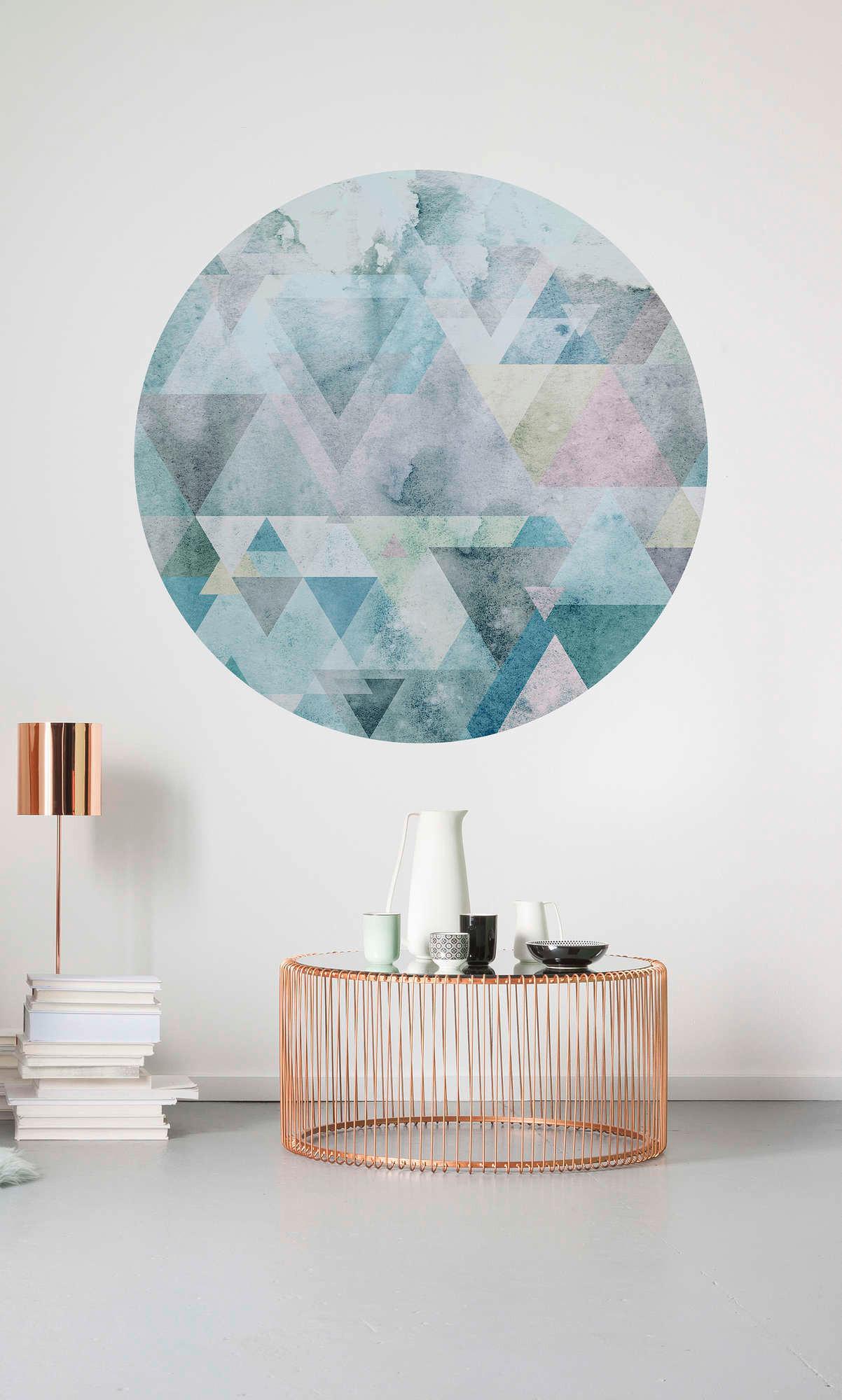 Fototapete Blueprism - Blau, Trend, Papier (125cm) - Komar