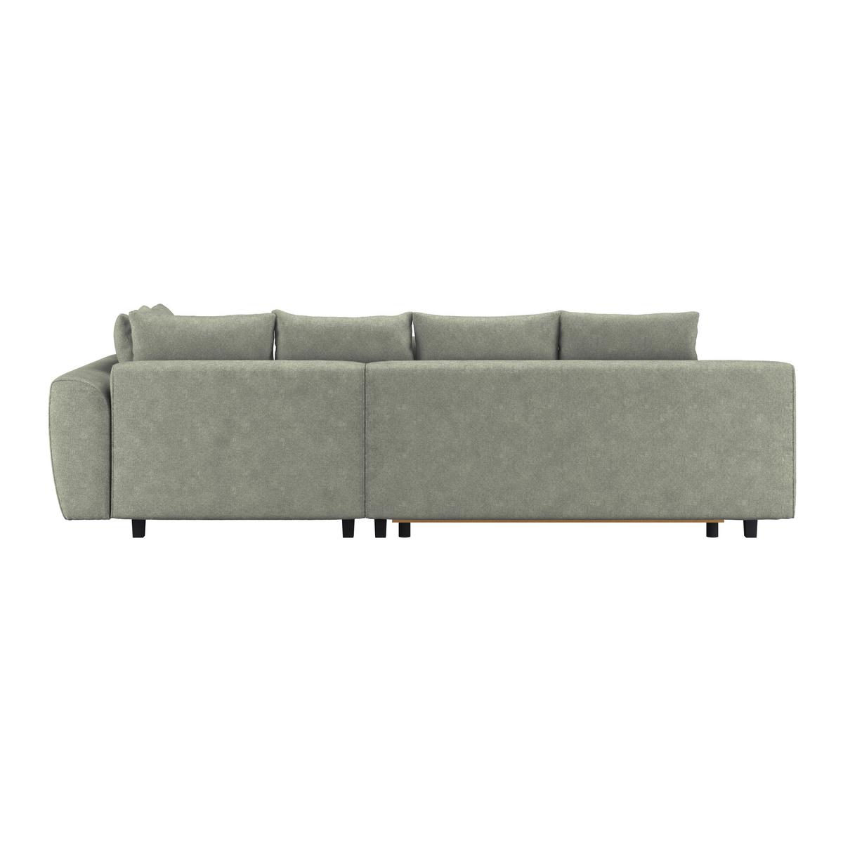 Ecksofa Mendoza - Schwarz/Grau, Design, Textil (309/197cm) - Ondega