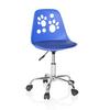 Jugenddrehstuhl Fancy I Blau Tiermuster - Blau, MODERN, Kunststoff/Textil (40/72-82/44cm) - MID.YOU