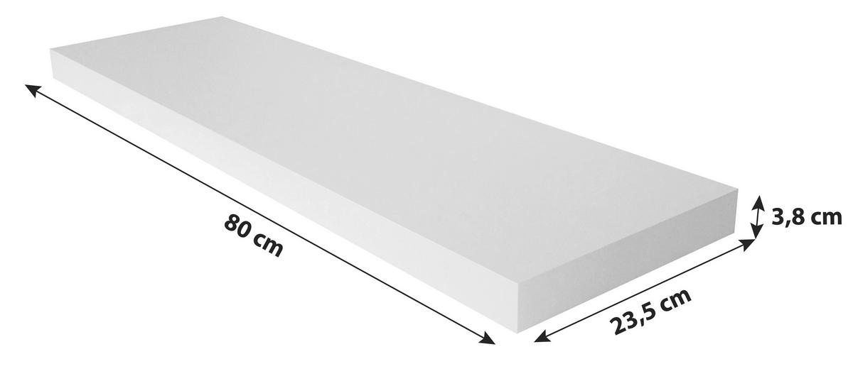 Falipolc Giga - kék, Modern, faalapú anyag (80/3,8/23,5cm)
