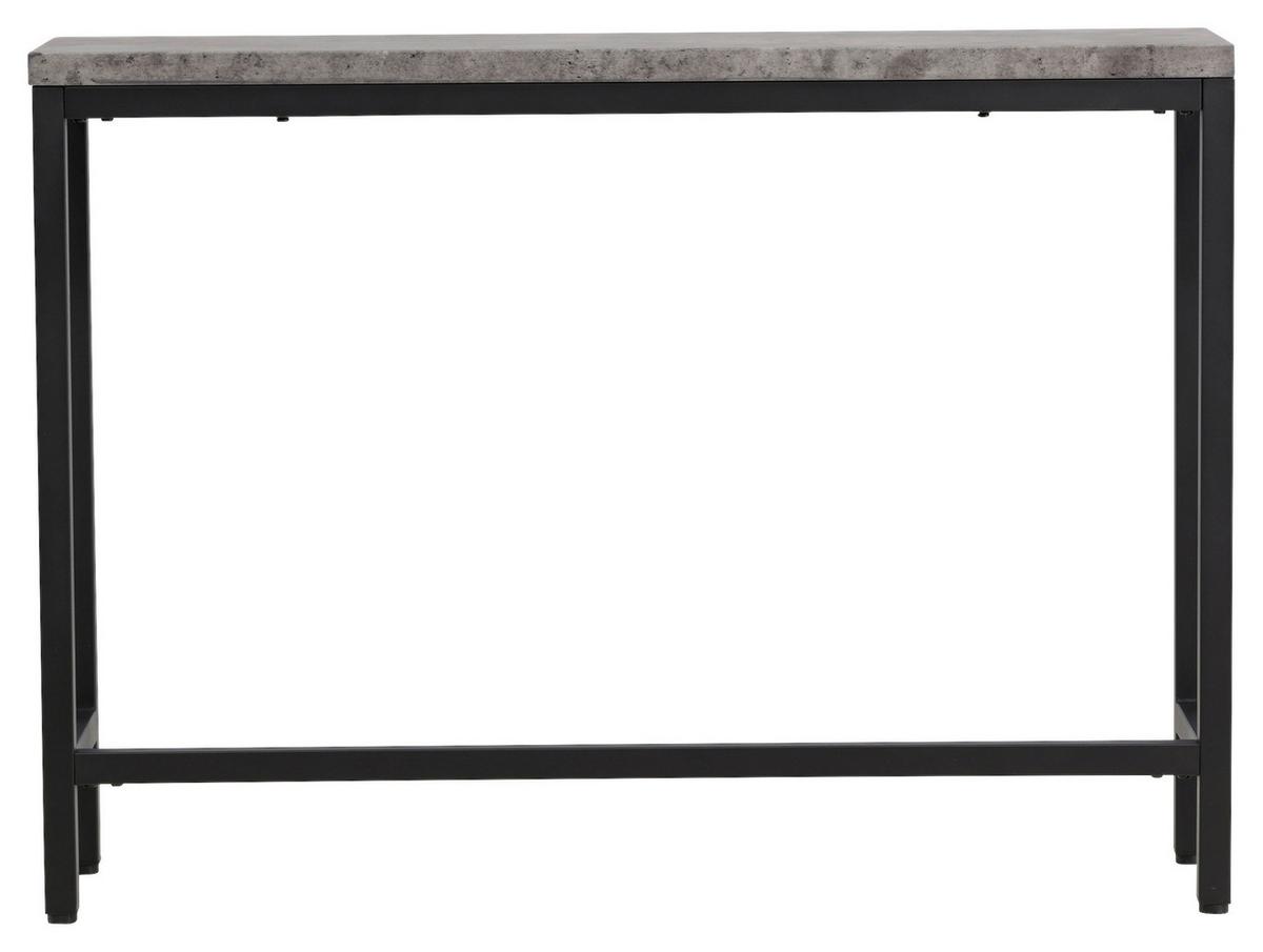 Beistelltisch Rise - Schwarz/Grau, Design, Holzwerkstoff/Metall (110/30/80cm) - Livetastic