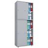 Aktenschrank versperrbar Lona XXL Grau B: 70 cm - Grau, Basics, Holzwerkstoff (70/183/37cm) - MID.YOU