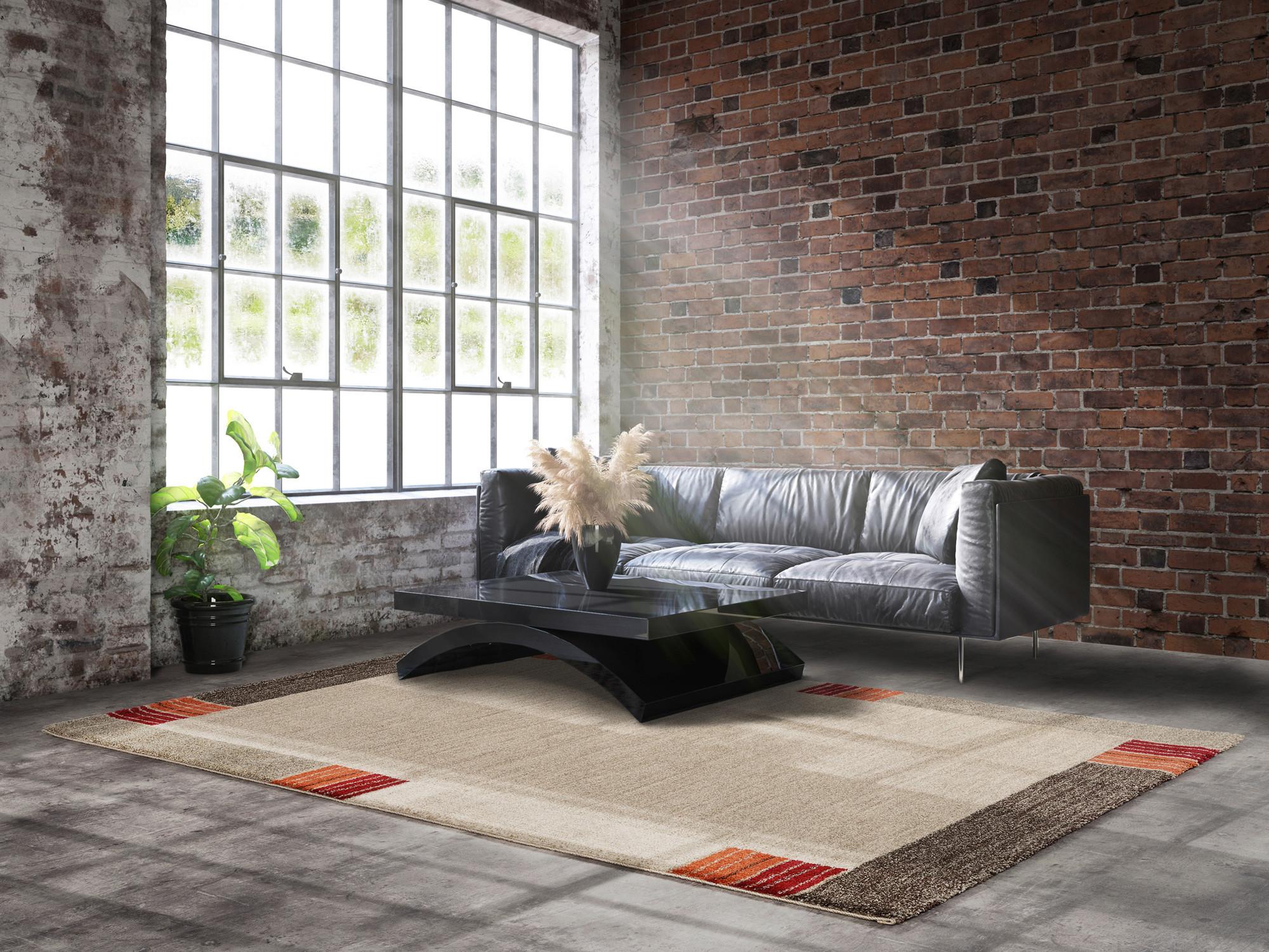 Webteppich Palazzo Lobo Dunkelbraun/Beige 200x250 cm - Dunkelbraun/Beige, KONVENTIONELL, Textil (200/250cm) - Novel