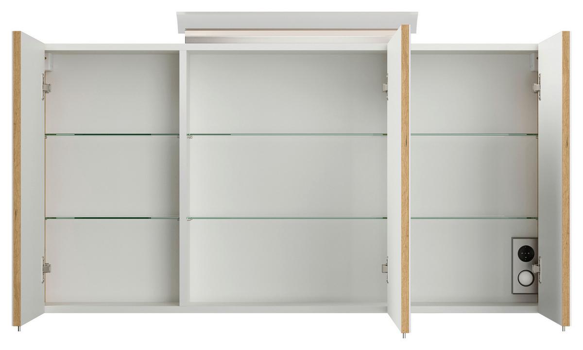 BADEZIMMER Limes, Eichefarben B: 120 cm - Eichefarben/Weiß, Basics, Holzwerkstoff/Stein (120cm) - MID.YOU