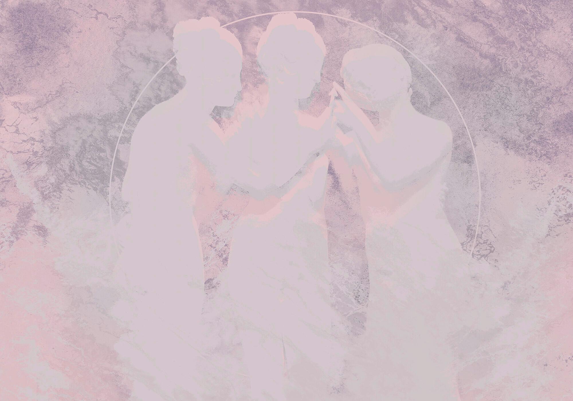 Fototapete R4-048 Nymphs - Rosa, Trend (400/280cm)