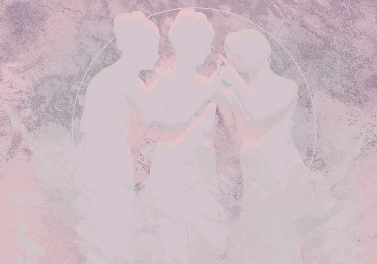 Fototapete R4-048 Nymphs - Rosa, Trend (400/280cm)