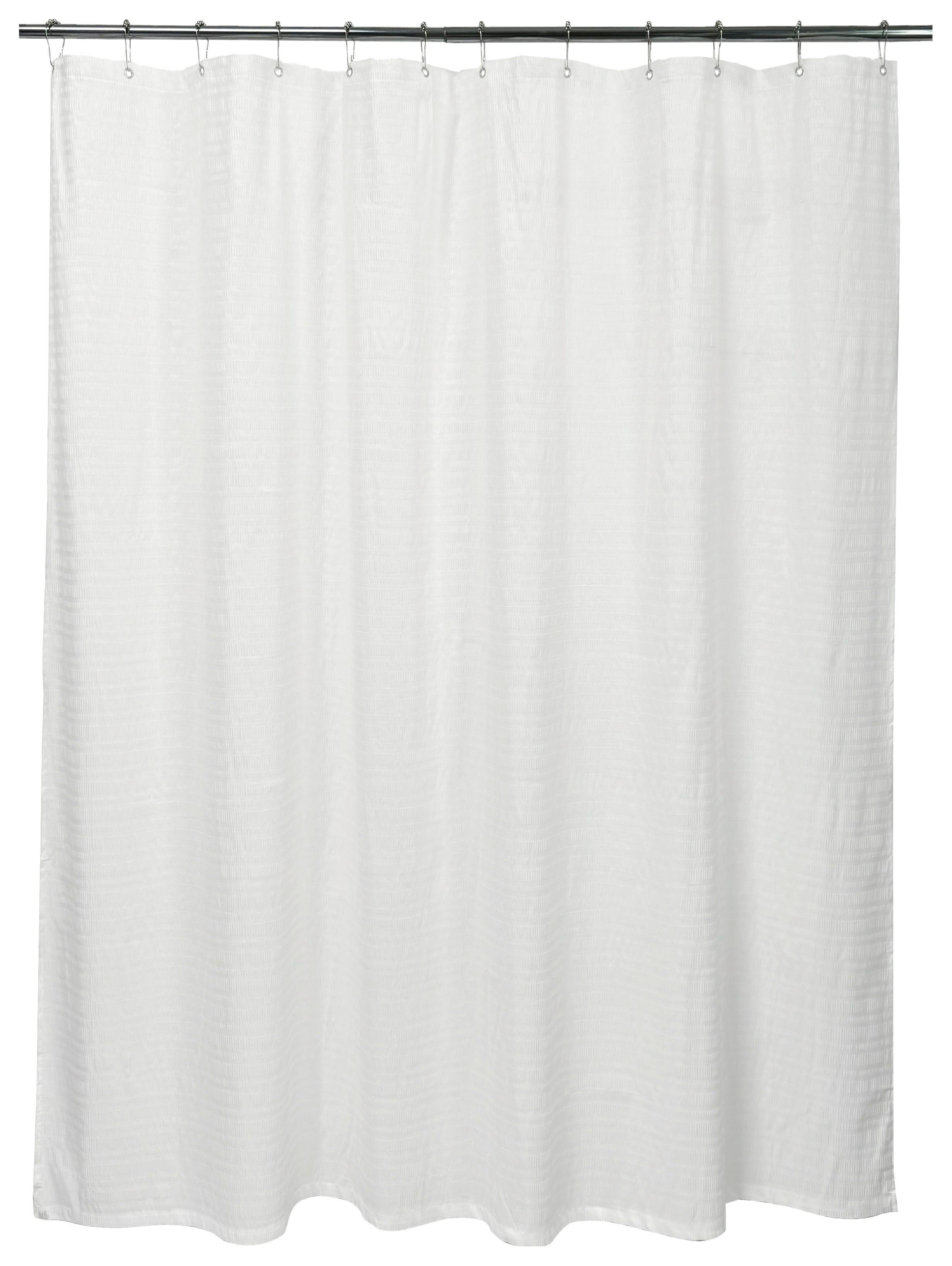 DUSCHVORHANG NORA - Weiß, MODERN, Textil (180/200cm) - Luca Bessoni