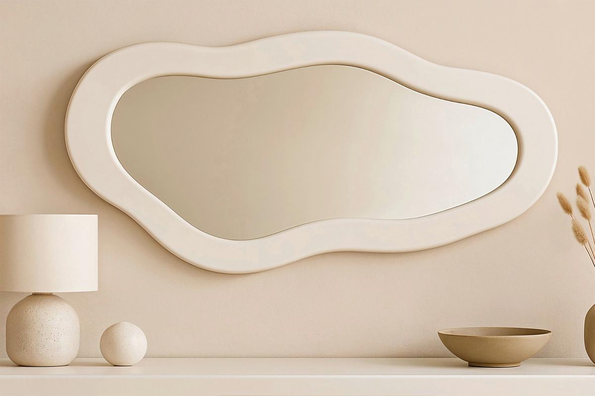 SPIEGEL Weiß B: 62cm - Weiß, Design, Glas/Holzwerkstoff (62/120/3cm) - MID.YOU