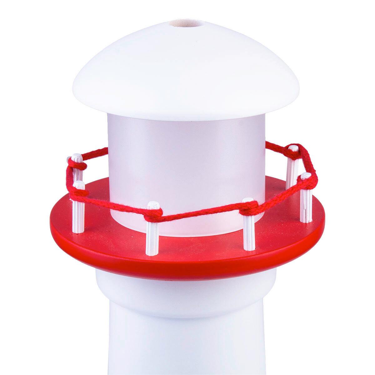 Kindertischleuchte 4113024 Leuchtturm - Rot/Weiß, Basics, Holz/Kunststoff (12,5/31cm)