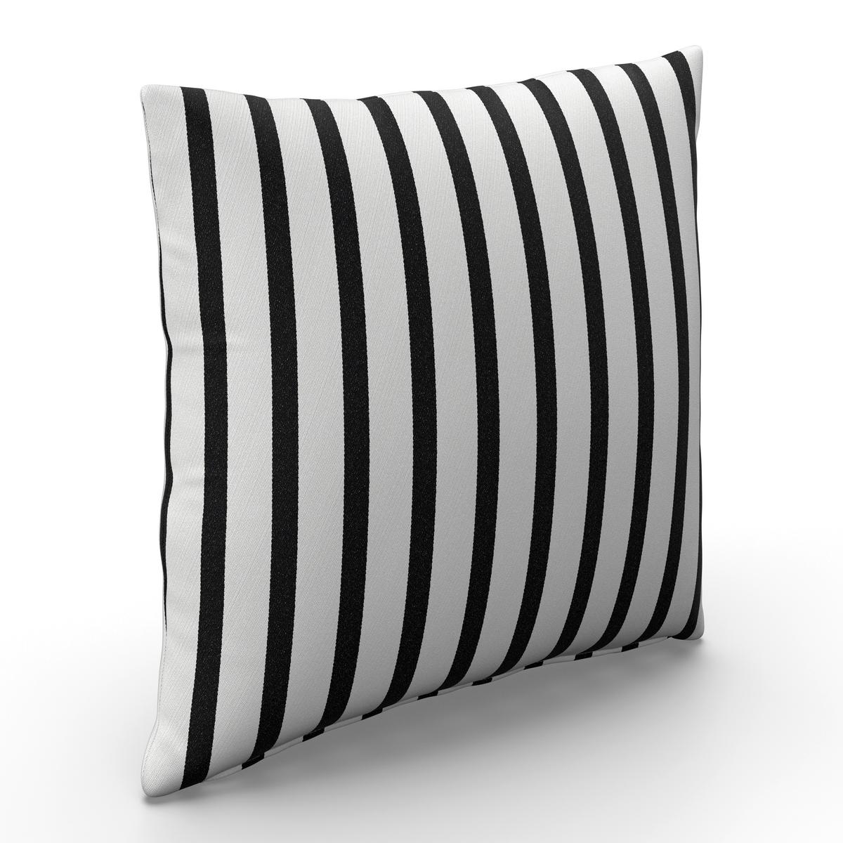VENKOVNÍ POLŠTÁŘ GIADA - bílá/černá, Moderní, textil (45/45/10cm) - Bessagi Garden