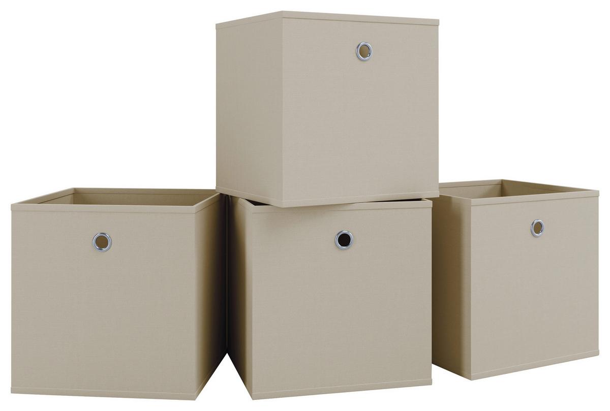 Faltbox Boxas Naturfarben B: 27 Cm - Naturfarben, Basics, Kunststoff (27/28/27cm) - MID.YOU