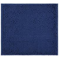 Wc-vorleger Liliane Dunkelblau 45x50 Cm Waschbar - Dunkelblau, KONVENTIONELL, Textil (45/50cm) - Ondega