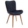 Stuhl Sarander - Blau/Eichefarben, Natur, Holz/Textil (58/88/67cm) - MID.YOU