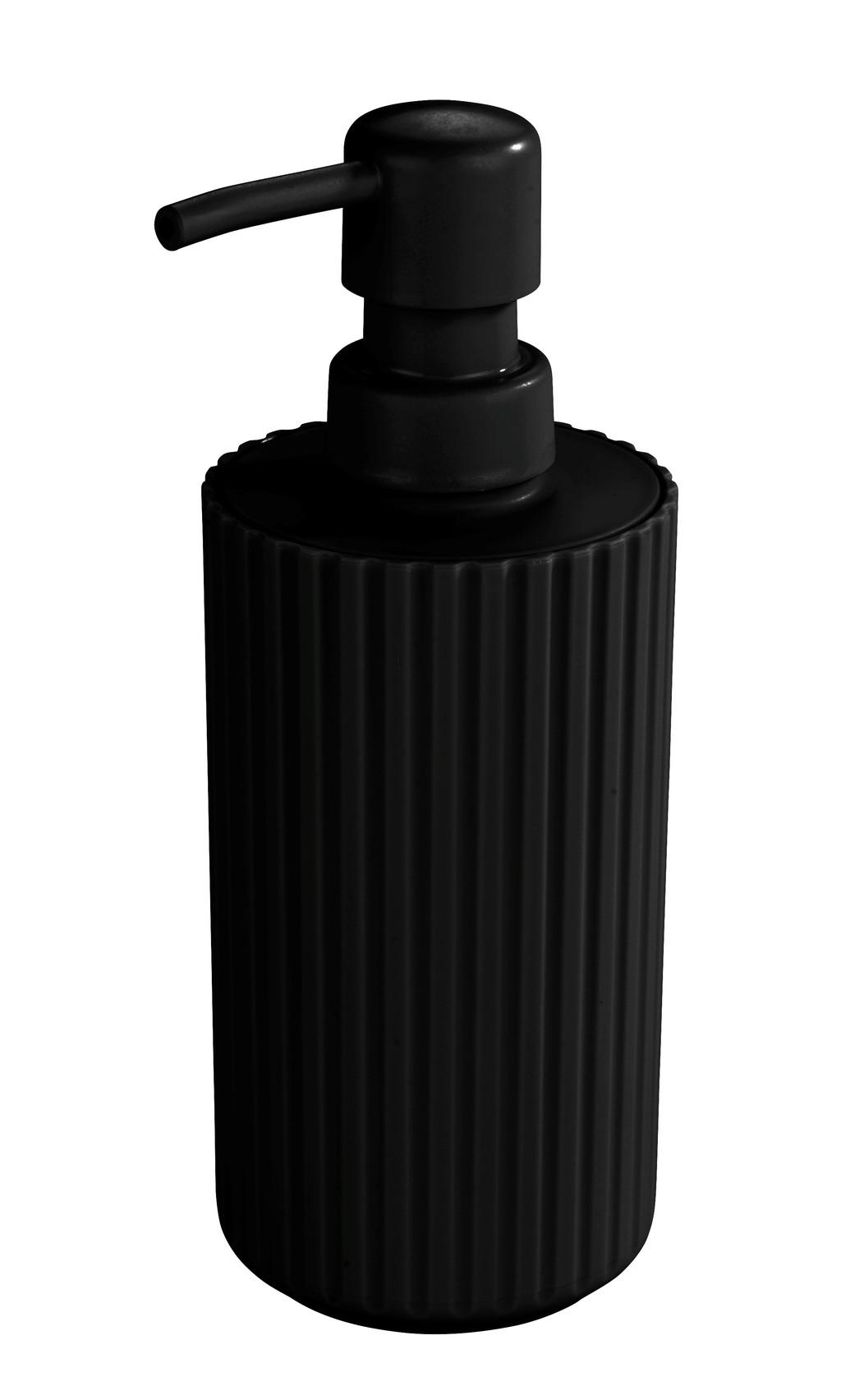Seifenspender Allstar Minas 23030100 - Schwarz, MODERN, Kunststoff (7cm) - Wenko