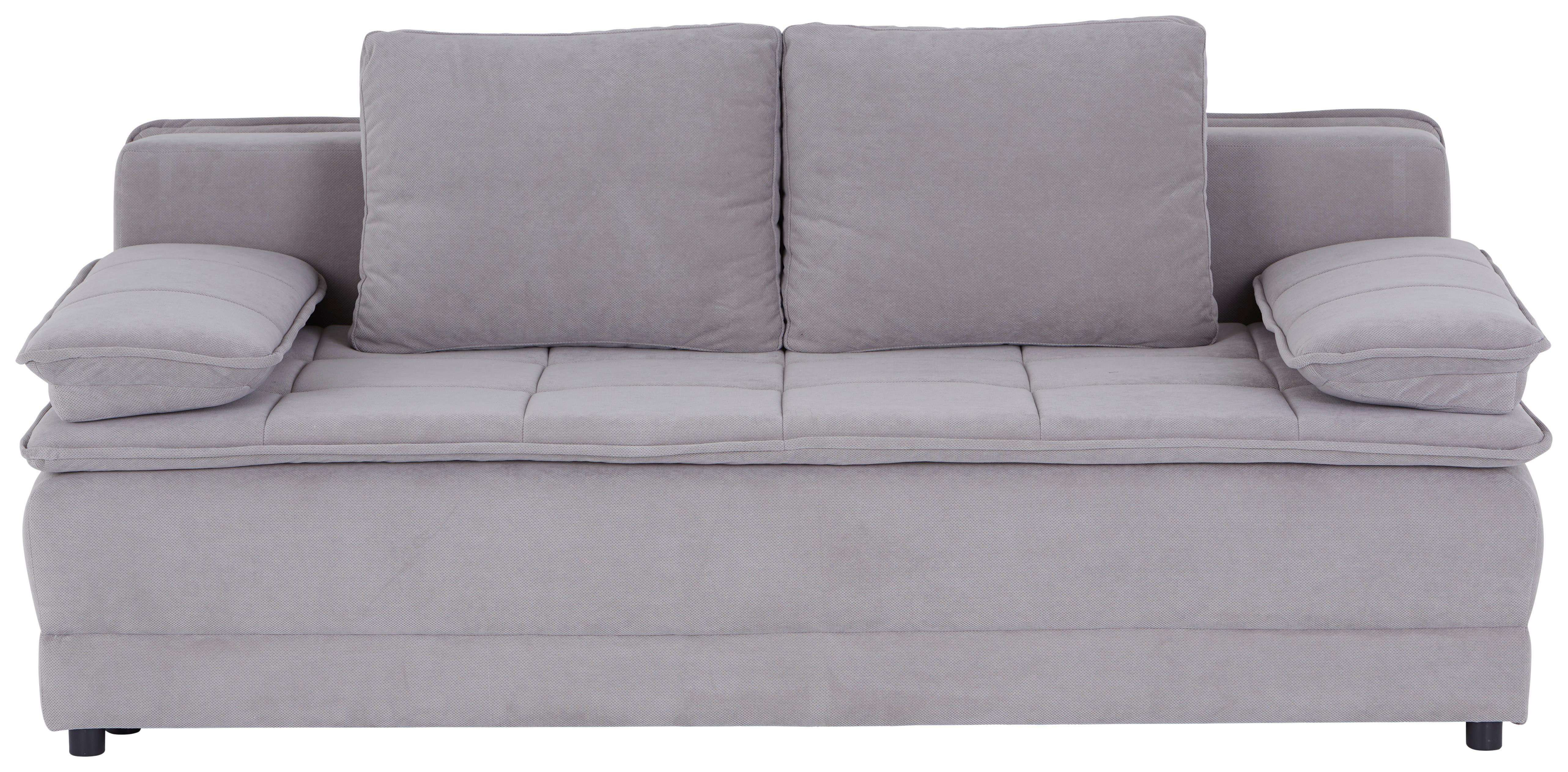Pohovka s funkciou ALICE sivohnedá farba - čierna/taupe, Modern, textil/plast (202/73-92/105cm) - Luca Bessoni