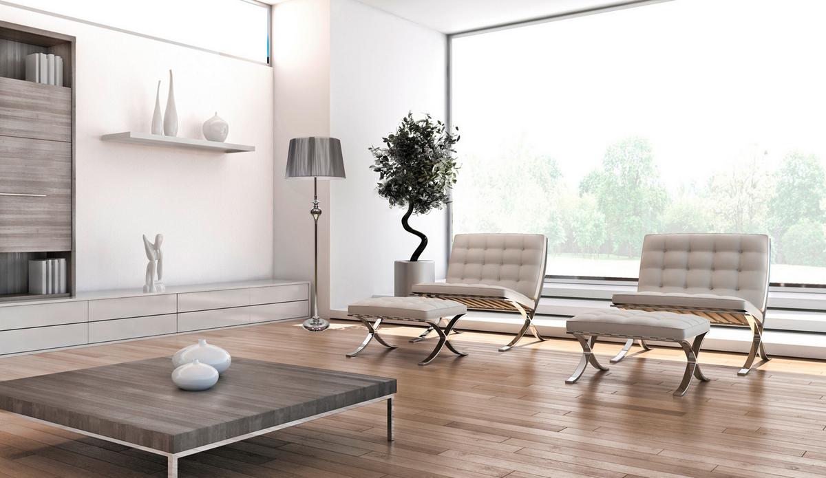 Stehleuchte 51-11947 - Silberfarben, Design, Metall (35/35/135cm)