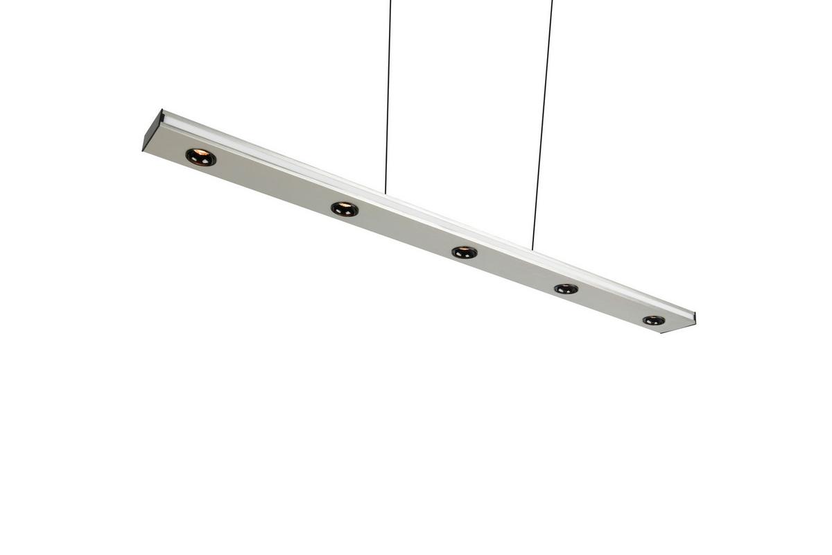 LED-Pendelleuchte 353010107 Graham - Weiß/Nickelfarben, Design, Kunststoff/Metall (109/9/200cm) - Trio Leuchten