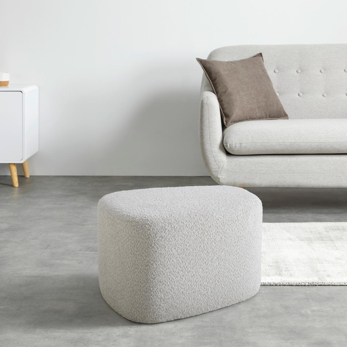 Taburetka Stony béžová - béžová, Modern, kompozitné drevo/textil (61/48/36cm) - Premium Living