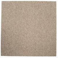 Teppichfliese Beige Mustang 50x50 cm Florhöhe 3 mm - Beige, Basics, Textil (50/50cm)