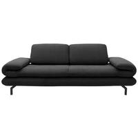 2-sitzer-sofa Dunkelgrau - Dunkelgrau/Schwarz, Design, Textil (204 (264)/83 (110)/98cm) - LOOKS by W.Joop