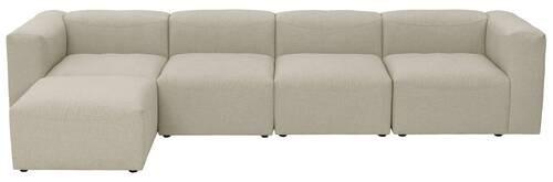 Ecksofa Lena Creme Flachgewebe