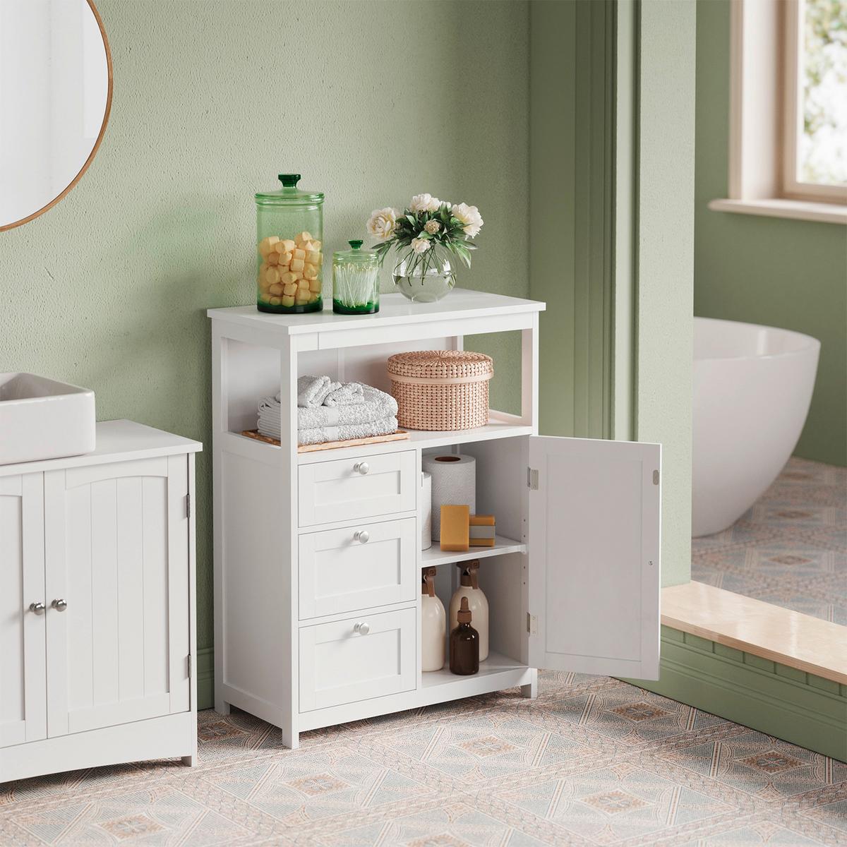 Midischrank Floor Cabinet - Weiß, MODERN, Holzwerkstoff (60/80/30cm) - MID.YOU