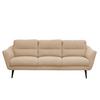 3-Sitzer-Sofa Tromso Beige B: 209 cm - Beige/Schwarz, Design, Textil (209/87/88cm) - Livetastic
