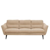 3-sitzer-sofa Tromso Beige B: 209 Cm - Beige/Schwarz, Design, Textil (209/87/88cm) - Livetastic
