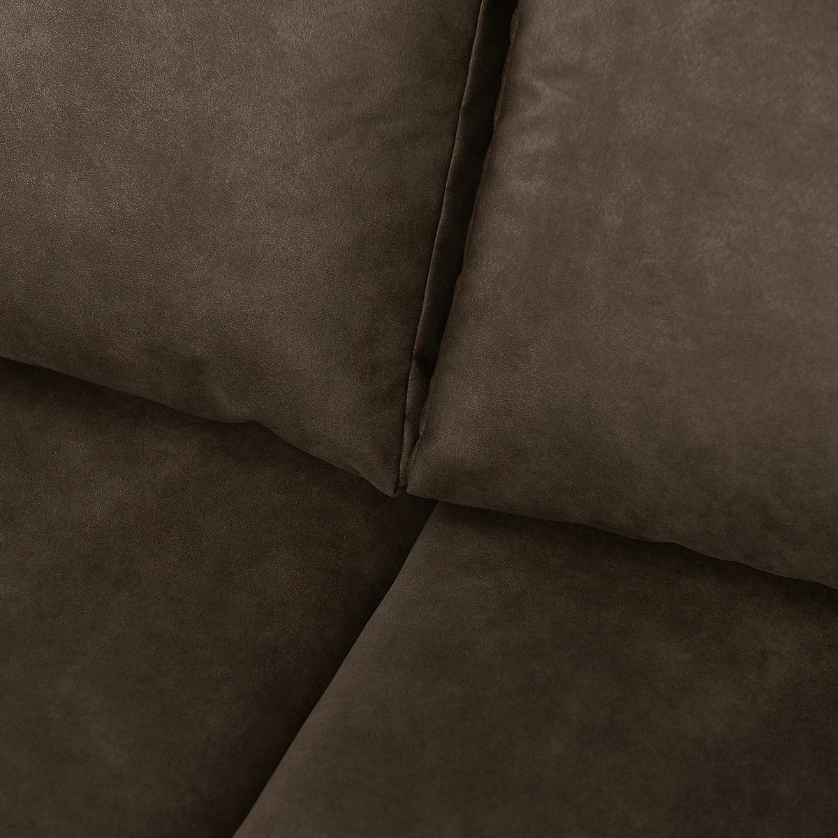 Ecksofa Grenwood Dunkelbraun S: 144x200 Cm - Dunkelbraun/Braun, Design, Textil (144/200cm) - MID.YOU