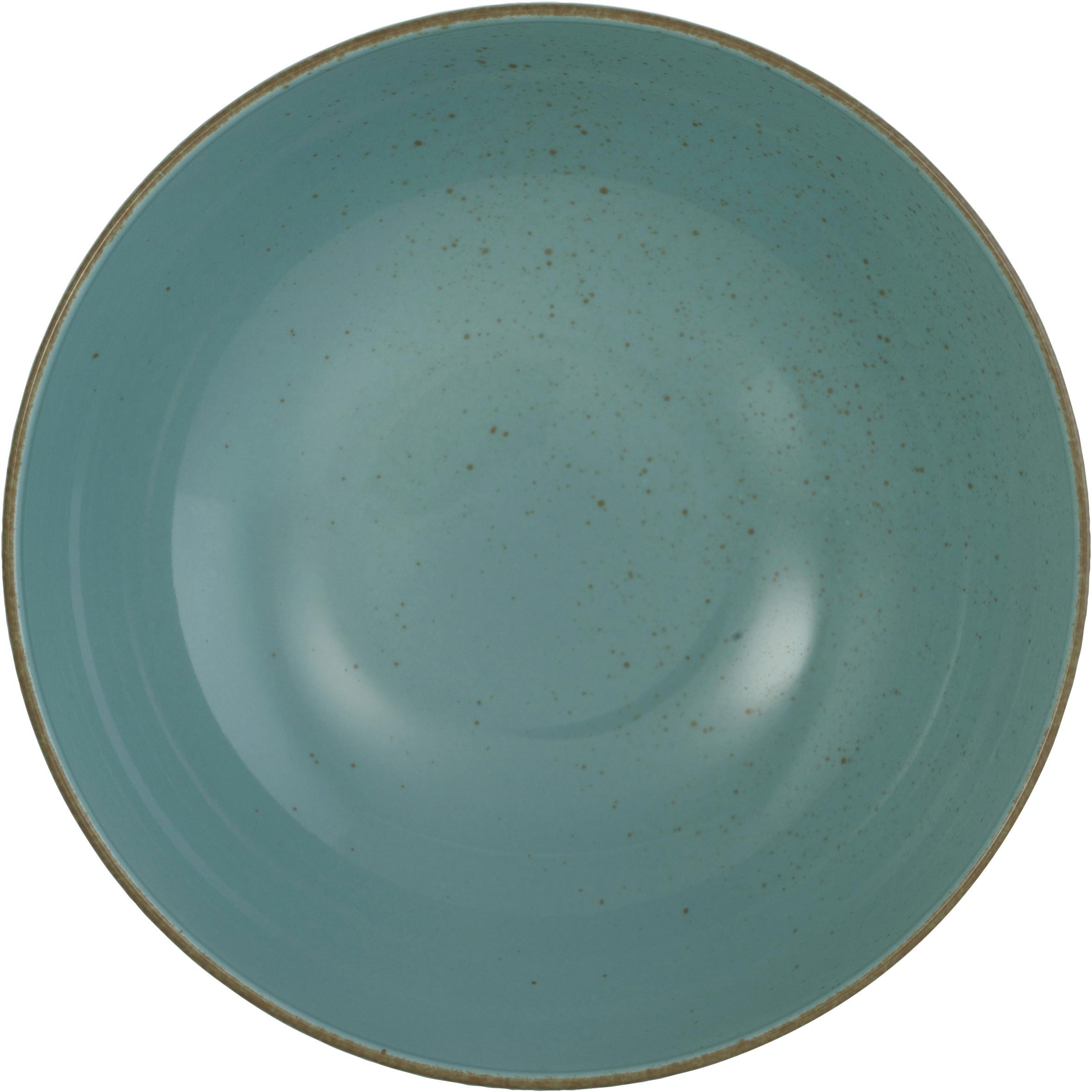 Miska Capri, Ø: 20cm - zelená, Moderný, keramika (20/20/5cm) - Premium Living