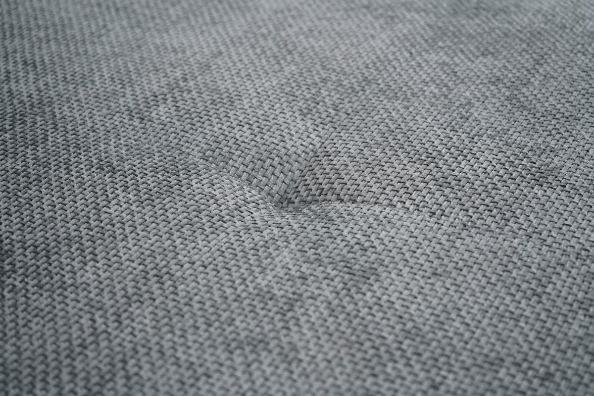 Ecksofa Malaga New Chenille Grau, Lf: 229x137cm - Schwarz/Grau, KONVENTIONELL, Textil (286/203cm) - Ondega