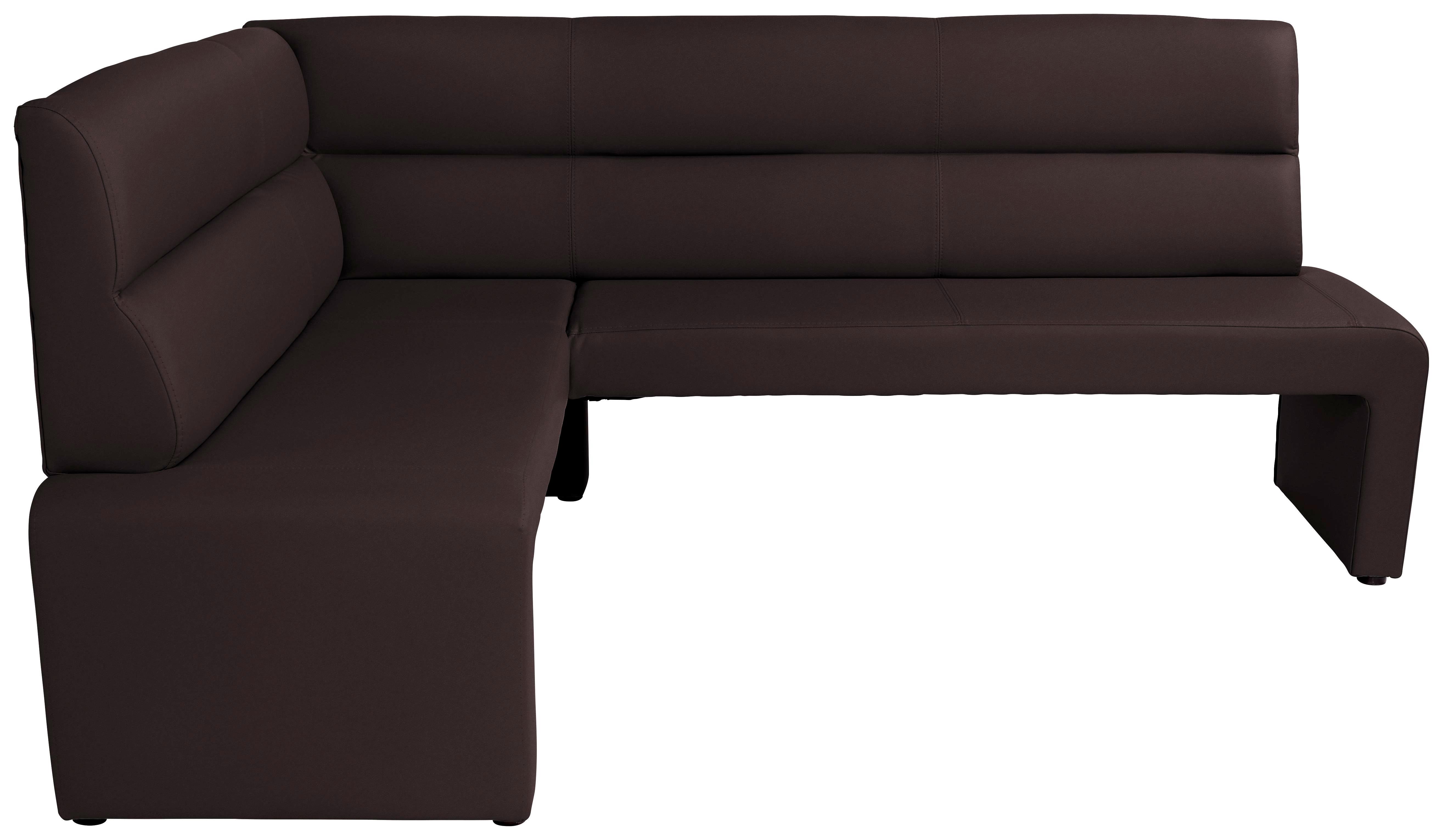 Eckbank Valentina - Braun/Grau, KONVENTIONELL, Holzwerkstoff (160/200cm)