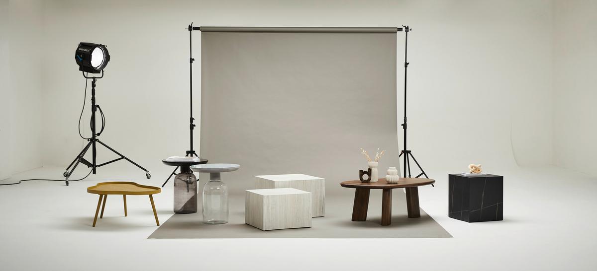 Couchtischset Dice - Beige, Design, Papier/Holzwerkstoff (58/50/40/33/58/50cm) - MID.YOU