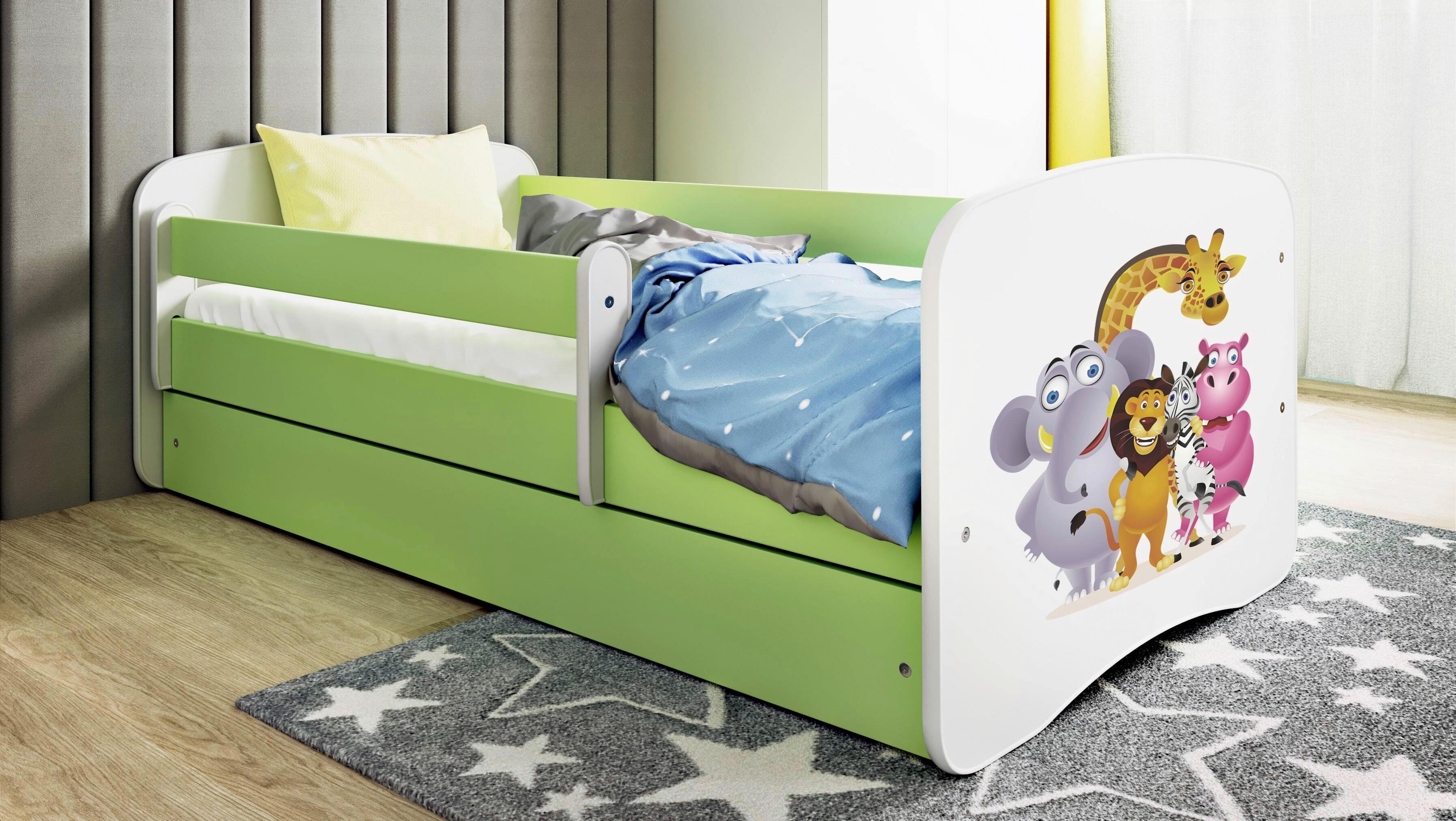 Kinder-/Juniorbett Babydreams inkl. Matratze 80x160 - Birkefarben/Weiß, MODERN, Holz/Holzwerkstoff (80/160cm) - MID.YOU