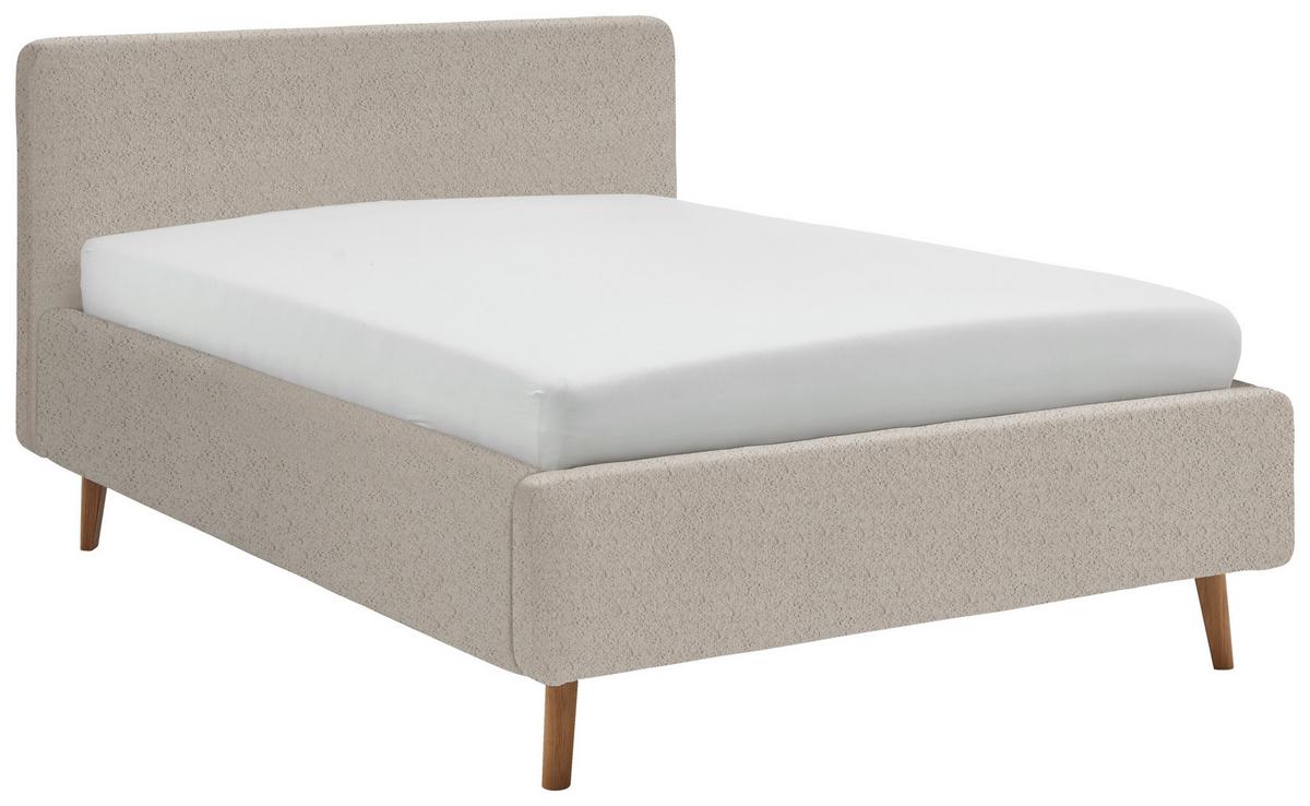 Polsterbett Mattis Abriamo Beige 140x200cm - Eichefarben/Beige, Design, Holz/Textil (140/200cm) - MID.YOU