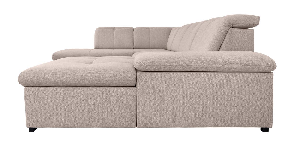 Wohnlandschaft Ramzes Beige U: 215x328x173 cm - Beige/Grau, Design, Textil (215/328/173cm) - MID.YOU