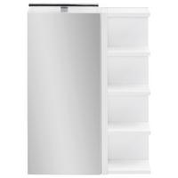 Spiegelschrank Esther Mit Led 1-Türig Bht: 51,3x75x16 Cm - Weiß, MODERN, Glas/Holzwerkstoff (51,3/75/16cm) - MID.YOU