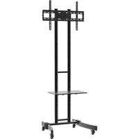TV-Rack Bis 70“ drehbar Mit Rollen B-Ms 190 Max. 30 Kg - Schwarz, Basics, Metall (76/174/66cm) - MID.YOU